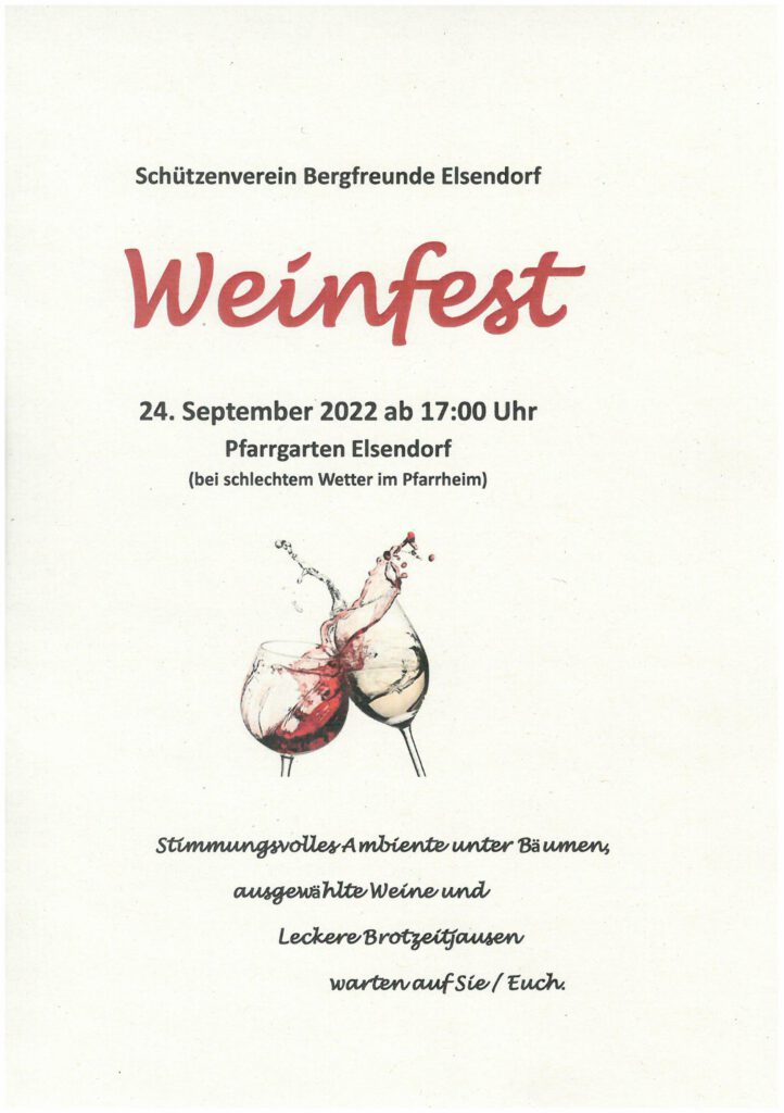 Einladung zum Weinfest 2022