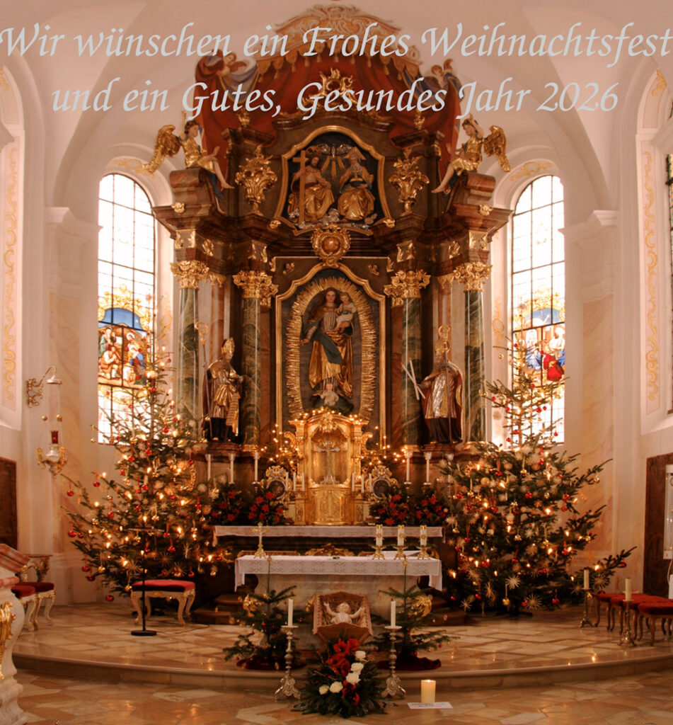 Wir wünschen Ihnen ein frohes Weihnachtsfest und ein gutest und gesundes Jahr 2026